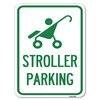 Signmission Reserved Stroller Parking W/ Graphic Heavy-Gauge Alum Rust Proof Parking, 18" x 24", A-1824-22985 A-1824-22985